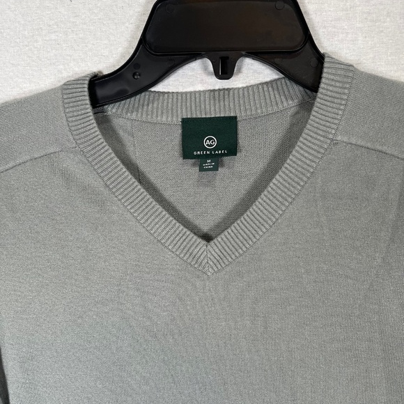 AG Adriano Goldschmied green label Men's pullover sweater, Sage Geen Size M NWOT - Picture 2 of 4
